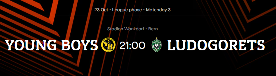 Young Boys – Ludogorets | 23. oktobar 2025