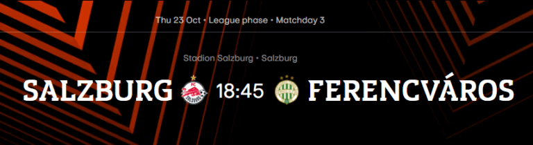 Salcburg - Ferencvaroš | 23. oktobar 2025