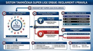 Sistem takmičenja Super lige Srbije- Kompletan pravilnik i propozicije 2025:2026
