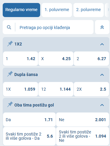 Radnički 1923 vs Javor