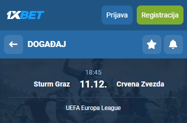 SK Sturm Graz vs Crvena zvezda
