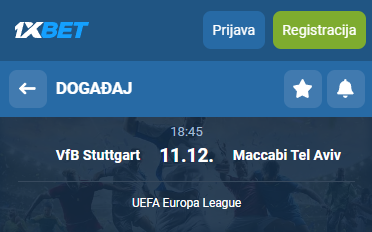 VfB Stuttgart vs M. Tel-Aviv