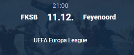 FCSB vs Feyenoord