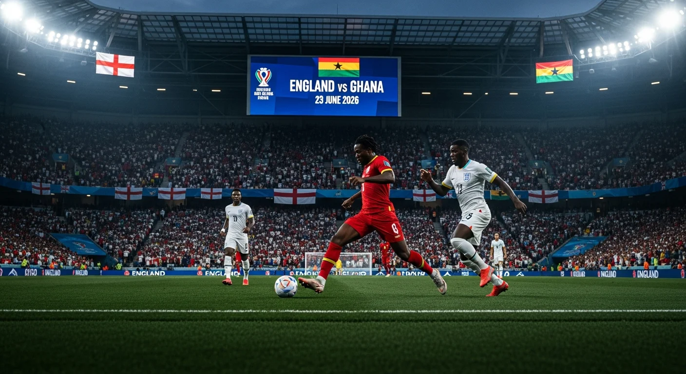 Prognoza England vs Ghana