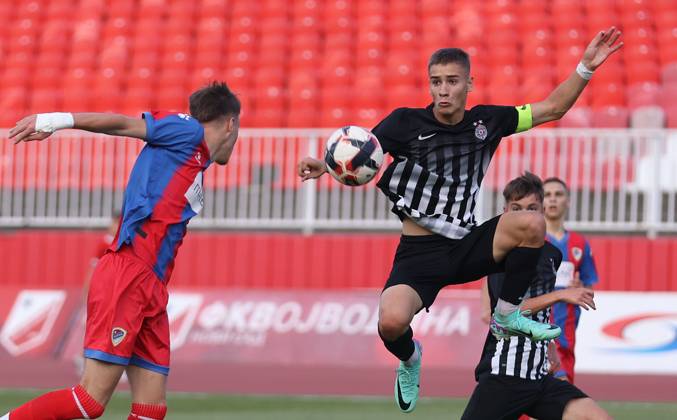 07.06.2024 Novi SadSerbia FK Partizan-FK Borac Banja Luka international tournament Stevan Nesticki U17, U 17 Under-17/ U-17 men s football Stefan PetrovicR Partizan captain :