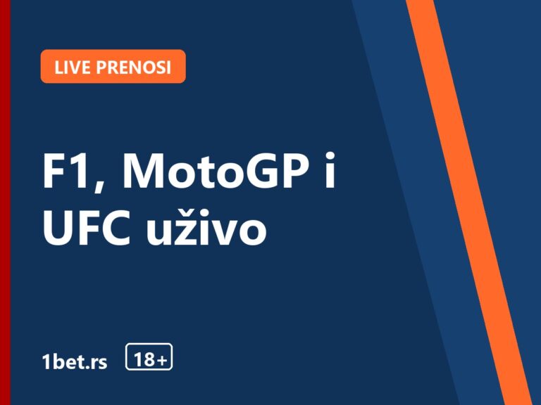 F1, MotoGP i UFC uživo – 1bet.rs